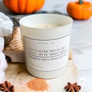 Pumpkin Spice Butter Cream- Soy Candle 50 Hours Bedroom