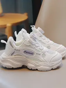 Dad Shoes with Button Closure, Cyberpunk Style, Thick Sole Anti-Slip Breathable, Unisex Summer Casual Sports Shoes, Trainer
