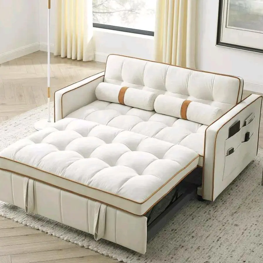 Pull Out Sleep Sofa Bed 2 Seater Loveseats Sofa Couch for Office Living Room US