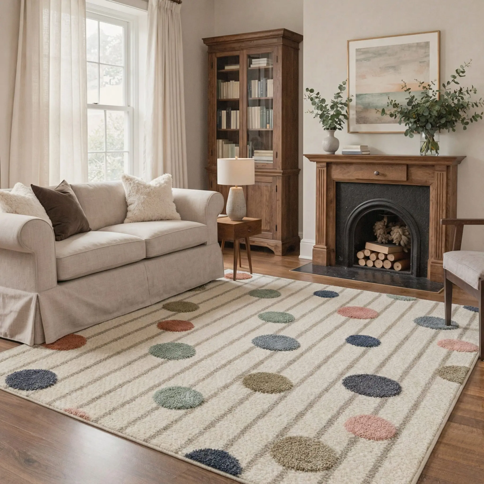 【Deals For You Days】BEIMO Home Rug – Soft, Non-Slip, Pet Friendly, Machine Washable Carpet, Ideal Area Rug for Living Room, Bedroom, Kitchen, Hallway Floor Decor ,ARC1356-OCHRE