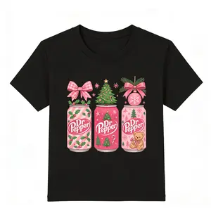 Christmas Dr Pepper shirt Pink Bow Festive Holiday Trendy Xmas Soda Coquette Bow Coke tee Dr Pepper Lover Gift y2k cotton fashion Streetwear
