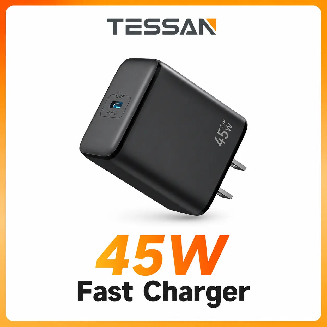 45W USB C Charger Block TESSAN Fast Charging, Type C Wall Charger Adapter 45W USB C Charger Block TESSAN Fast Charging, Type C Wall Charger Adapter