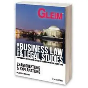 USED Book - Gleim Business Law / Legal Studies - Exam Questions and Explanations, 11th Edition by Irvin N. Gleim (Paperback) - English