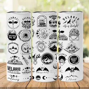 To The Stars City of Starlight 20oz Tumbler - Acotar Cup - Velaris Tumbler - City of Starlight SJM Merch- Rhysand Tattoo Cup - Bookish Gift