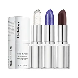 Cross-border TK explosive gold foil temperature-changing lipstick lipstick non-stick cup blue enchantress color-changing lipstick black rose lipstick