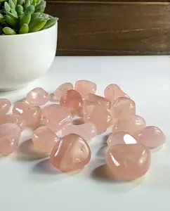 Rose Quartz Tumbled Stone: Consciously Sourced Crystal from Brazil