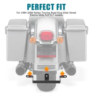 For Harley Touring FLH FLT 1984-2008 Rear Seat Saddle Bracket Support, Rear Fender Support Brace Mounting Plate