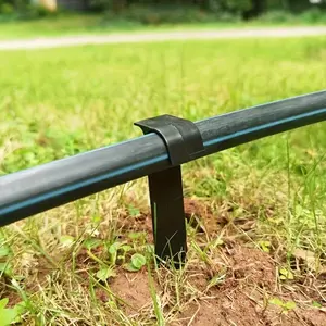 Durable PE Pipe Holders - Fit for Drip Irrigation Tubing, Garden Hose Support Stakes
