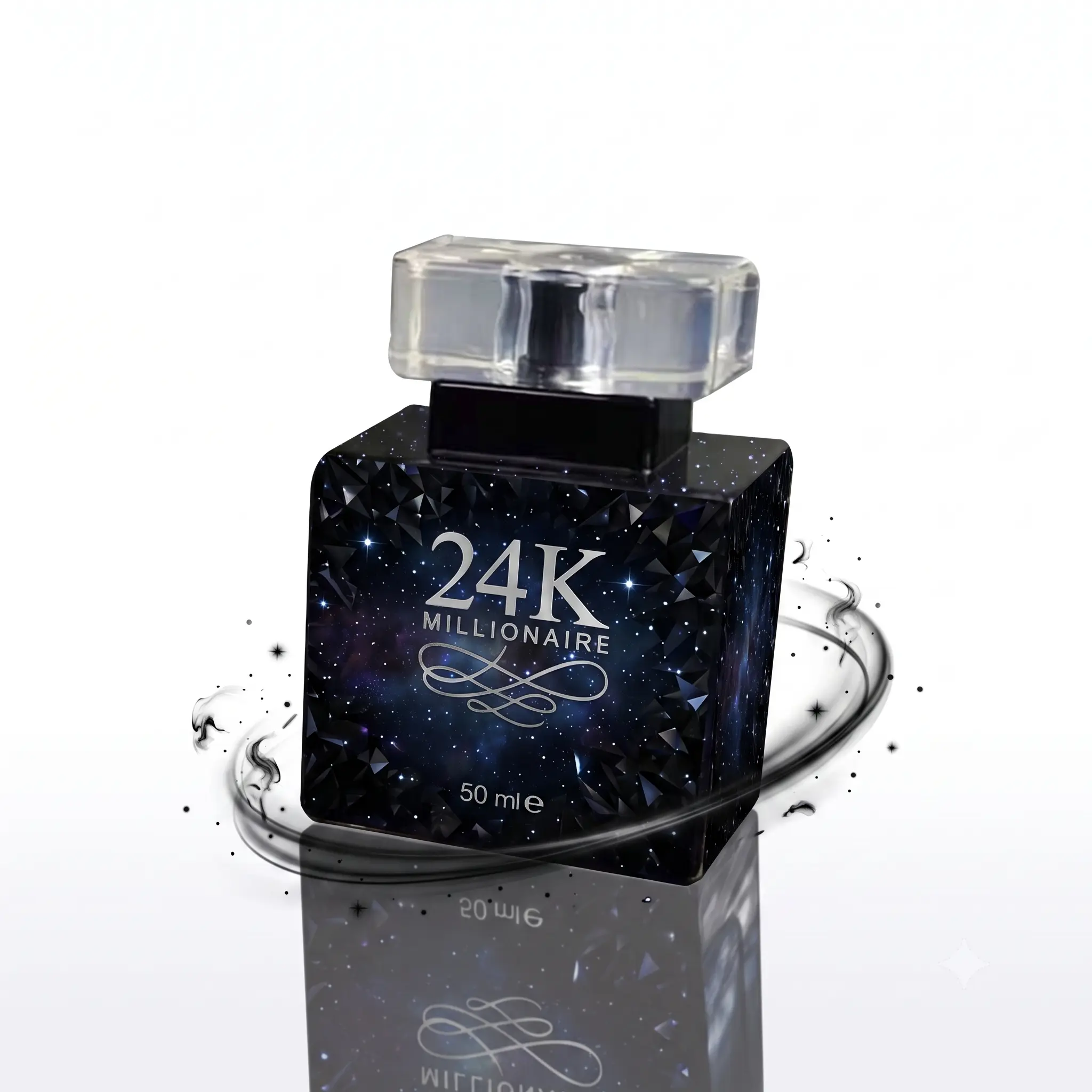 24K Millionaire Cologne for Men 50ml - Long Lasting Woody Spicy Fragrance, Luxury Black Gold Bottle, Masculine Scent Gift for Him