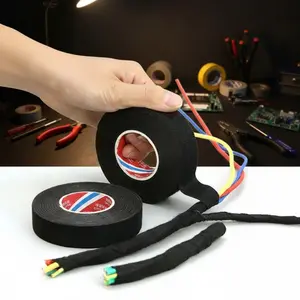 High Temperature 176℃ Flame Retardant Electrical Tape, Waterproof Industrial Grade Adhesive for Wire Harness, Automotive and Circuit Repair. High Strength, Tear Resistant, Eco-Friendly Halogen-Free Insulation Tape for General Use.