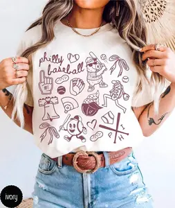 Retro Philly Baseball Comfort Colors Shirt,Cute Trendy Philadelphia Philly Baseball Game Day Tee Shirt,Gift for Philly Baseball Fan