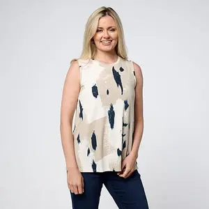 MarlaWynne WynneLayers Printed Knit Sleeveless Top