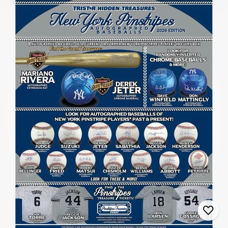 Tristar Autographed Yankees Baseball