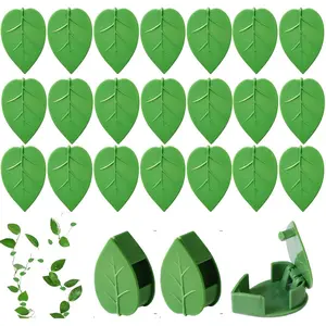 65 count  Wall Clips,  Climbing Wall Fixture Clips, Wall Vines Fixing Clips with 65 Adhesive Stickers, Self-Adhesive  Fixer for Vine Support and Indoor Outdoor Decoration (65, Green)