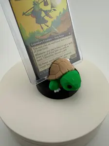 3D Printed Themed Toploader Display Stand | MTG Commander Card Holder | Custom Trading Card Showcase | TCG Desk Display
