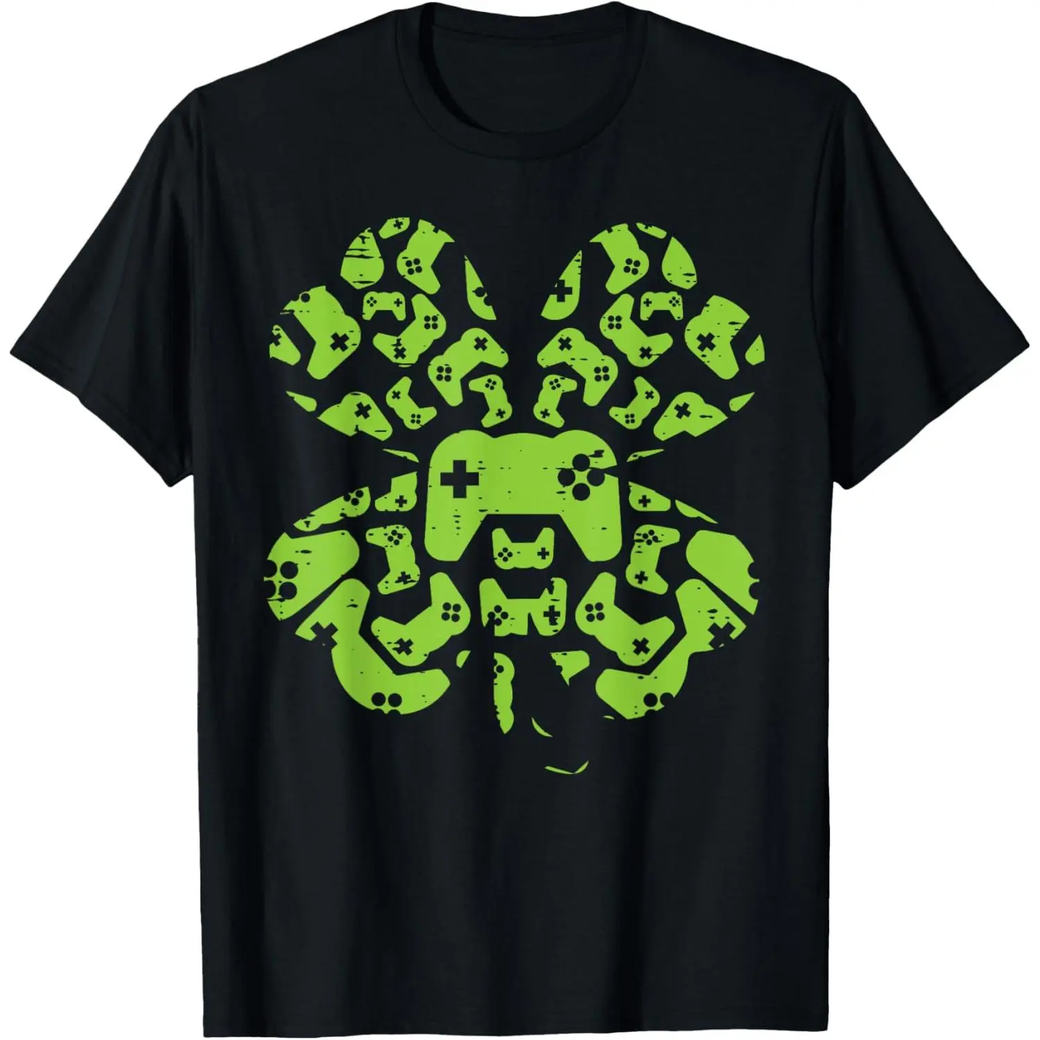 StPatricksDay VideoGameController Shamrock BoysMen Gift TShirt