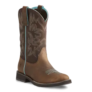 Ariat Ladies Delilah Round Toe Distressed Brown Boots 10021457