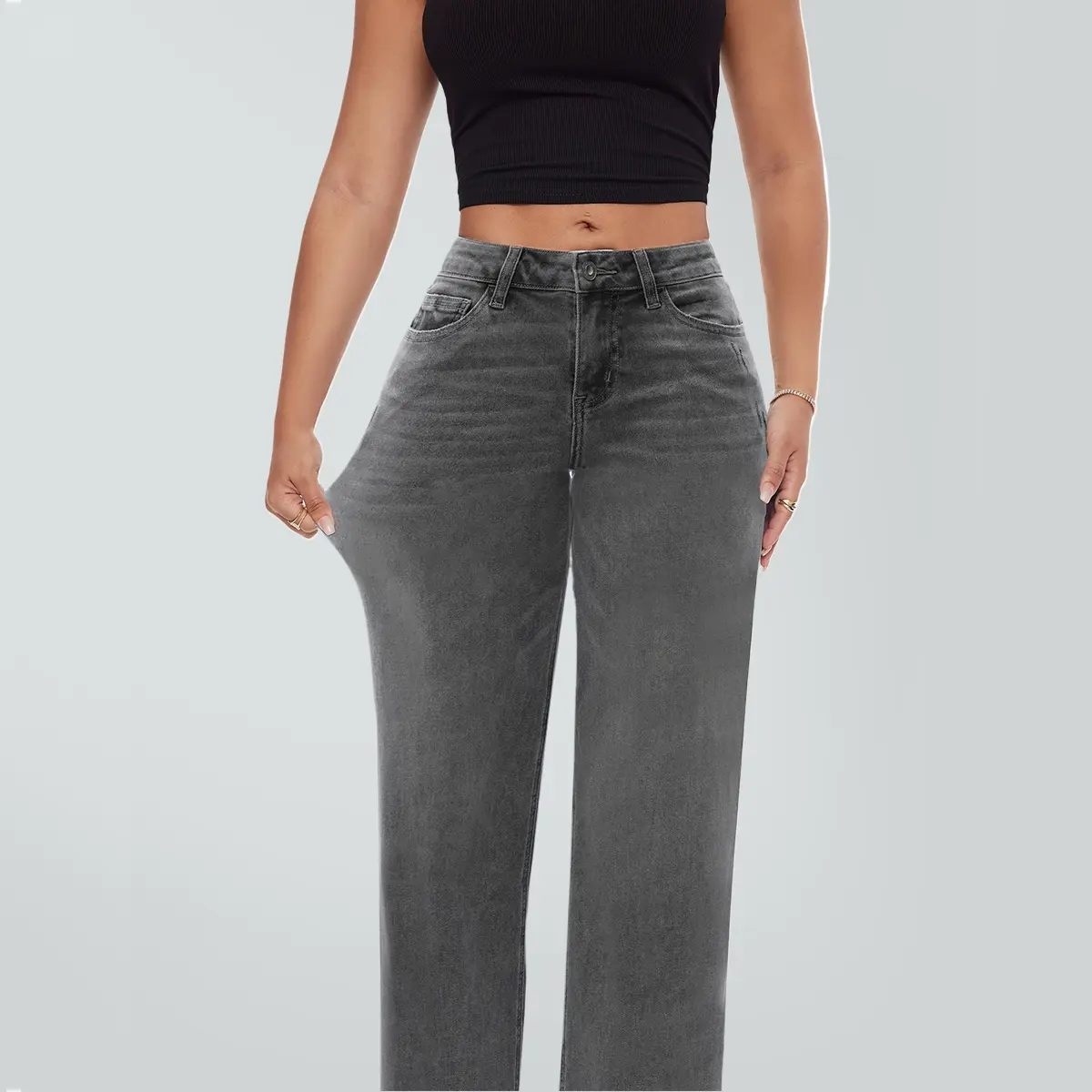 Magic ONESO Women's Mid-Low Rise Baggy Jeans: Stretchy Wide Leg & Distressed Gray Denim Pants with Tummy Control, BBL Curve Hugging Fit for Plus & Regular Size leg baggy jean#Spring Picks#TikTokShopSpringGlowUp Magic ONESO Women's Mid-Low Rise Baggy Jeans: Stretchy Wide Leg & Distressed Gray Denim Pants with Tummy Control, BBL Curve Hugging Fit for Plus & Regular Size leg baggy jean#Spring Picks#TikTokShopSpringGlowUp