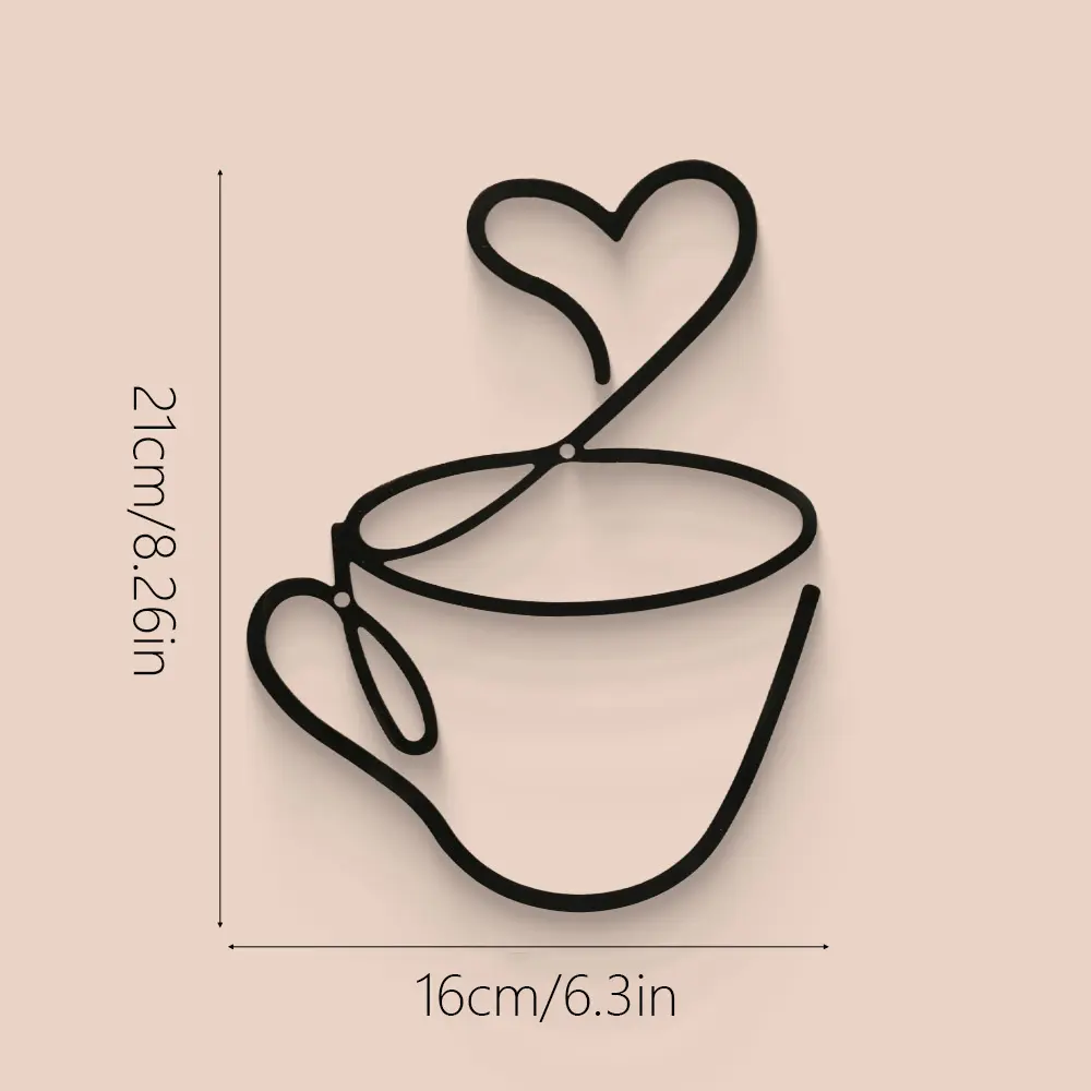 3-Piece Creative Coffee Wall Hanging Set, Wall Mount Design, Cafe Decor  Home Iron Art Craft, Hanging Room Decor, Indoor Wall Decoration Metal  Hangings, Creative Modern Decoration, Artistic Indoor Decoration - TikTok  Shop
