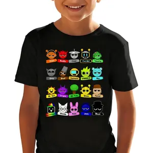 Sprunki Game Shirt, Sprunki Fan Tee, Sprunki Shirt for Boy, Roblox Cool Game Tee, Sprunki Fan Merch, Sprunki Owakcx Tshirt, Kids Popular Tee