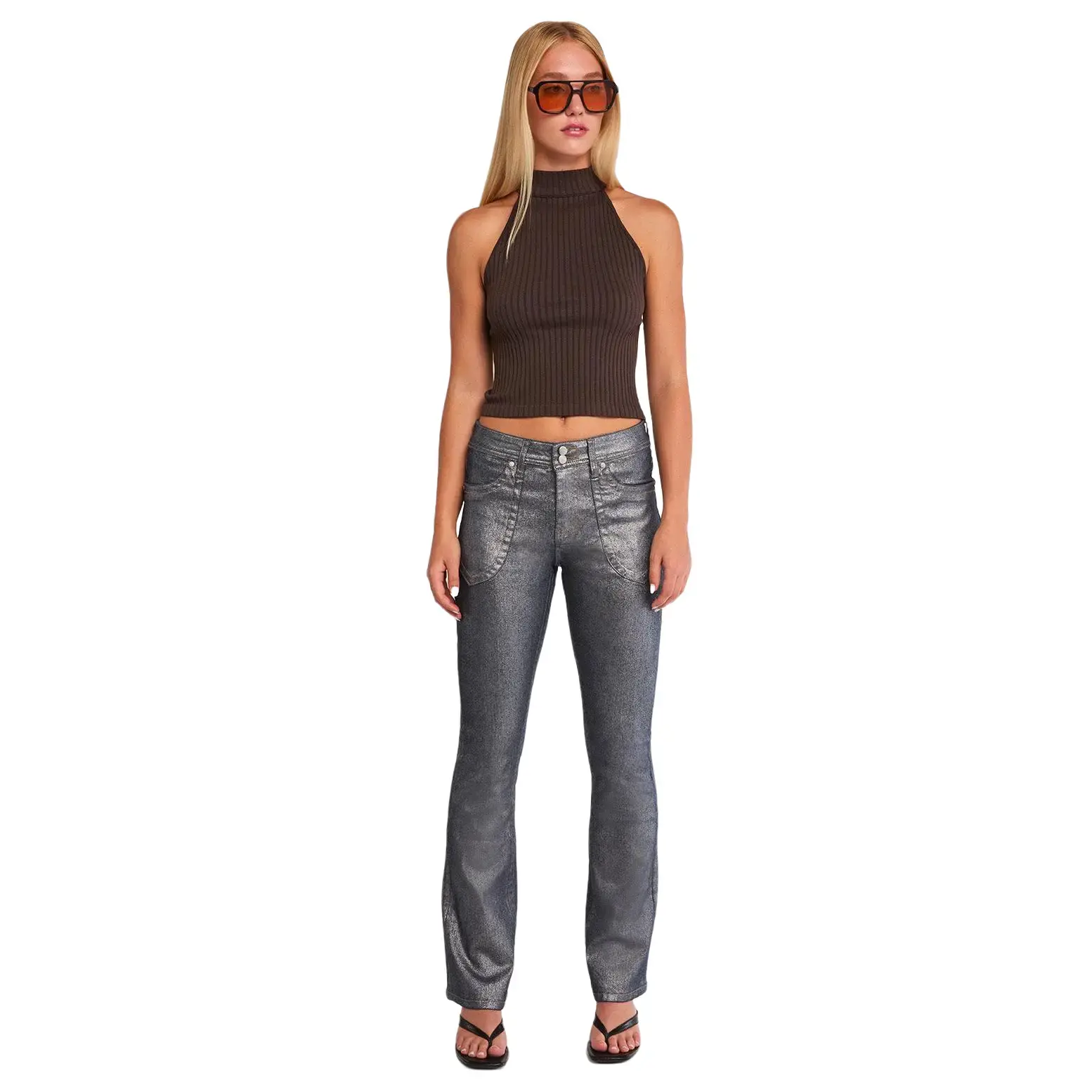 PTCL Willow Silver Coated Bootcut Jean