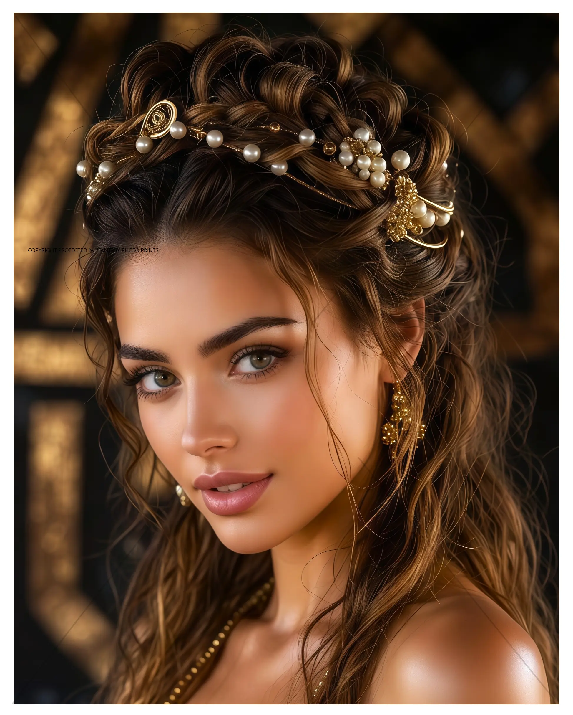8x10 Photo Art Print Photography Semi-Gloss Female Portrait Glamorous Model Artwork Print #95516