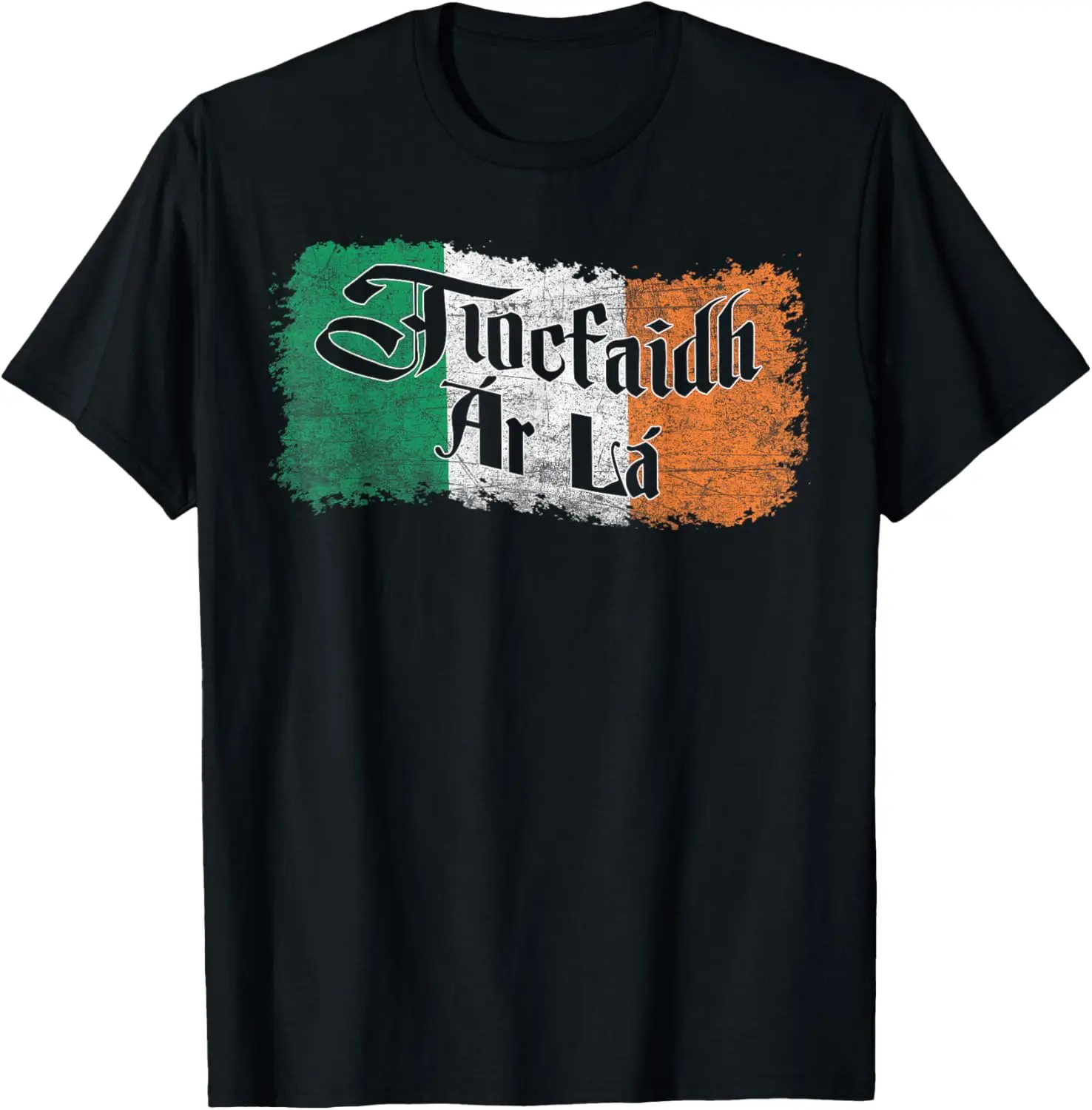 Tiocfaidh Ar La Vintage Ireland Irish Flag T-Shirt top，cool tees，shirts women，100%cotton Womenswear Everyday