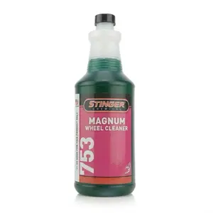 Stinger Chemical Magnum Non-Acid Wheel Cleaner 753 - Powerful Non-Acid Formula for Effortless Cleaning of Brake Dust & Road Grime