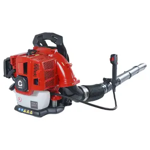 Powerful Backpack Leaf Blower, 52CC 2.2HP Gas, 2-Stroke, 780 CFM 270 MPH - Outdoor Lawn, Garden, Debris & Snow Removal, Easy Start, Red - Red 2-Stroke Backpack Leaf Blower 52CC 2.2HP 780 CFM, 270 MPH