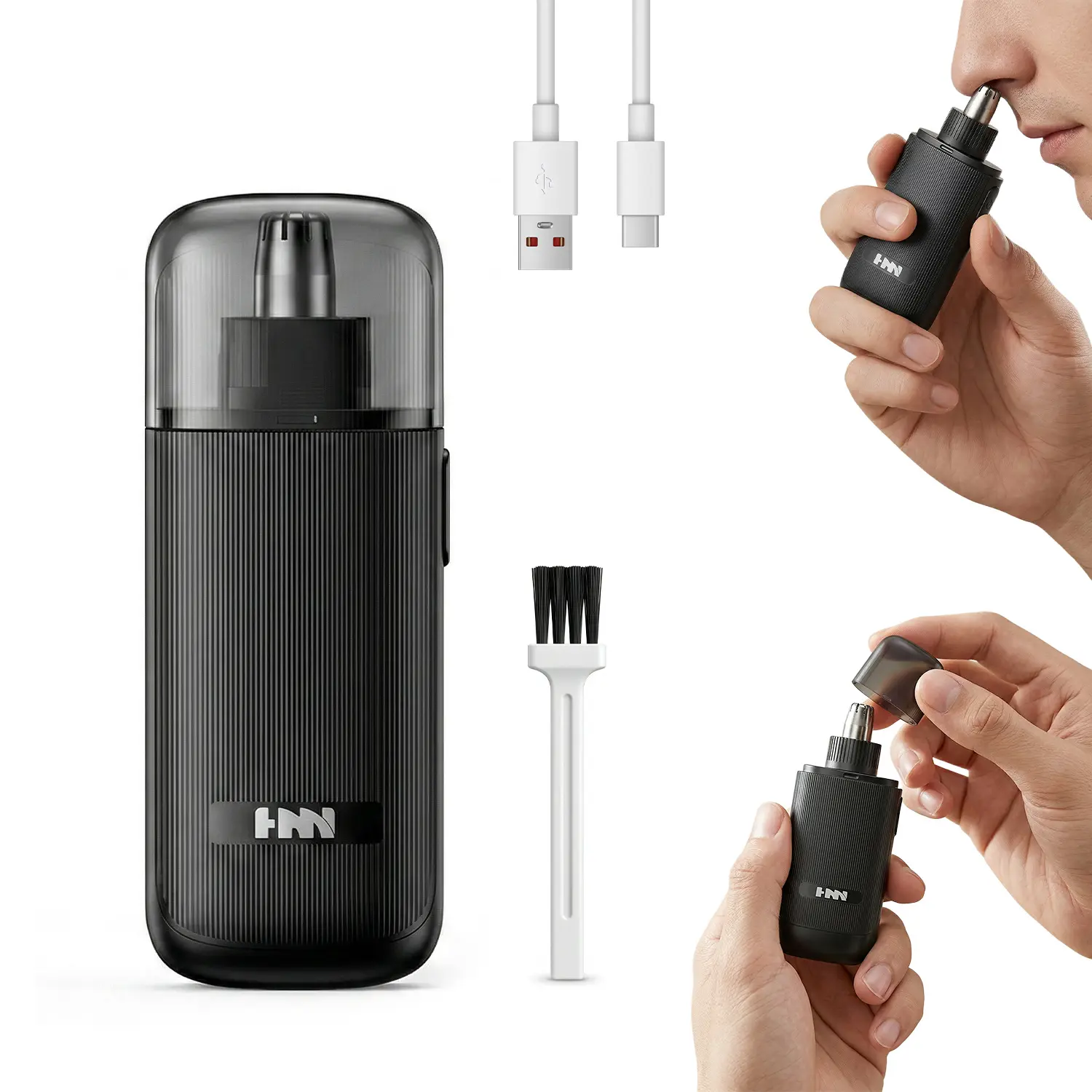 Electric Nose Hair Trimmer, Rechargeable Hair Trimmer 2 in 1 Painless Multifunctional Ear and Nose Hair Trimmer, Safe Nasal Cavity,Easy Clean Lightweight,Gifts for Men Women, Mother‘s Day Gifts