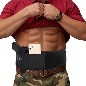 Universal Concealed Carry Belly Band Holster - High Compression Waist Band for Personal Security, Quick-Draw Discreet Design, Compatible with All Body Types
