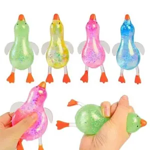 Cute Duck Squeeze Stress Balls 2026 New Soft Duck Squishy Fidget Ball Slow Rise Stress Relief Anxiety Sensory Easter Basket Stuffer for Adults & Kids