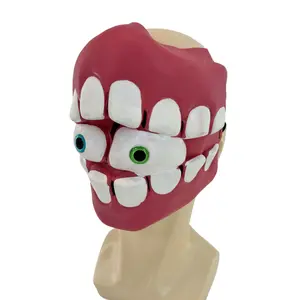 Kane Lightweight Latex Mask - The Digital Circus Halloween Cosplay Anime Headgear, Fashion & Clothes Accessory Face Covering Decoration