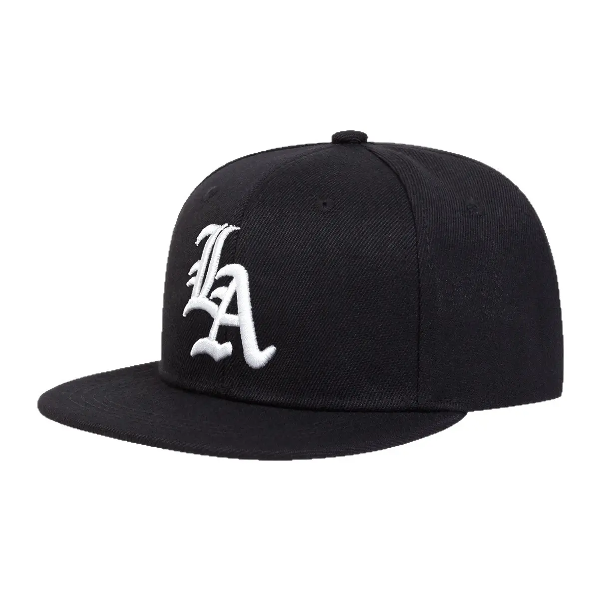 Aesthetic LA Snapback Cap with 3D Raised Gothic Embroidery, Heavyweight Retro Hip Hop Style Hat for Men & Women, Hats For Women