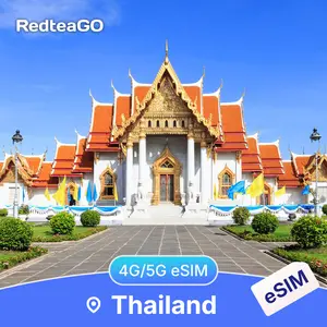 RedteaGO Thailand eSIM Unlimited Data 5G | Instant Activation | No SIM Card Needed Travel Data Plan | No Roaming | High Speed 5G | Instant Setup