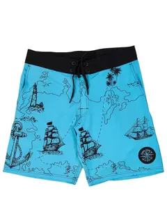 Nautical Compass Premium 4-Way Stretch Board Short