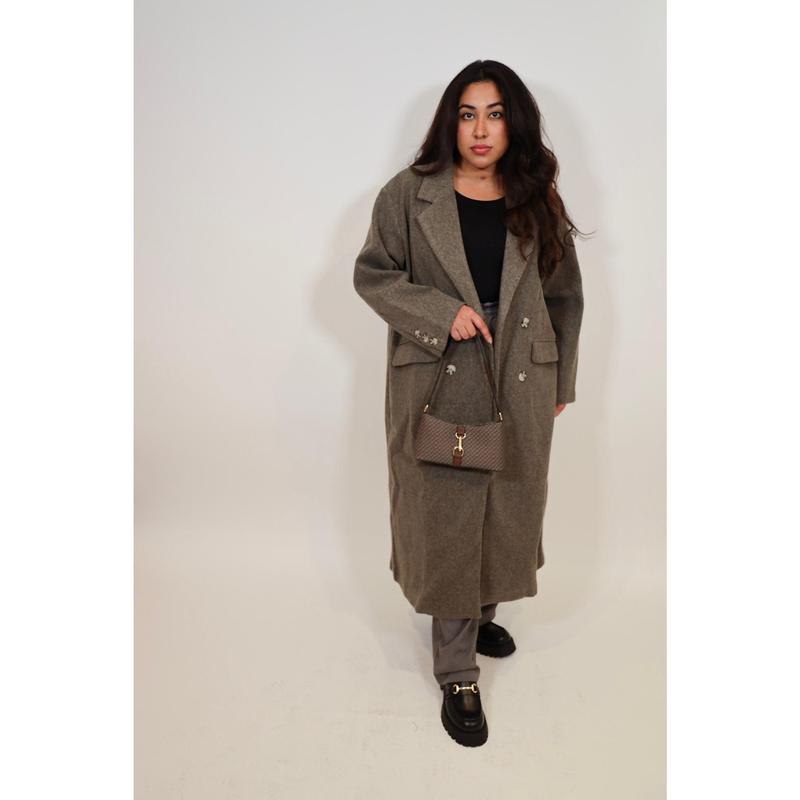 Double Breasted Lapel Duster Coat
