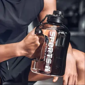 Large Capacity Water Bottle 1700-2700ML, Thickened Sports Hydration Flask with Handle & Straw, Durable Polypropylene Material, Hydration Tumbler