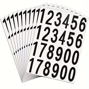 5pcs Numbers Stickers Mailbox Numbers Self Adhesive Vinyl Numbers for Residence and Mailbox Signs