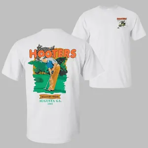 Hooters Golf Club Week 1993 Vintage Unisex T-Shirt, Full-Color Golf Cart Graphic, Summer Casual Cotton Tee for Men & Women, Menswear Top Shortsleeve