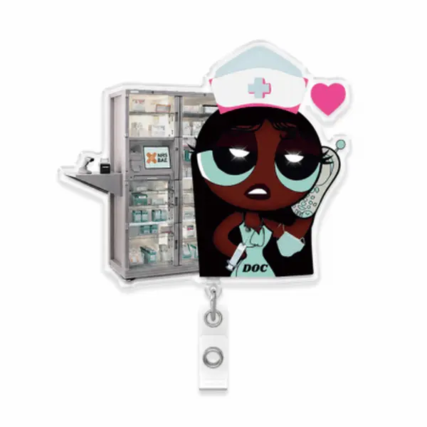 NEW! POWERPUFF GIRL Badge Reel- CALL ME DOC! NEW! POWERPUFF GIRL Badge Reel- CALL ME DOC!
