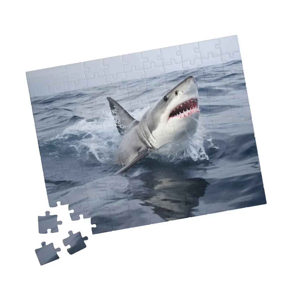 Great White Shark Breach Puzzle (110, 500, 1014-piece)