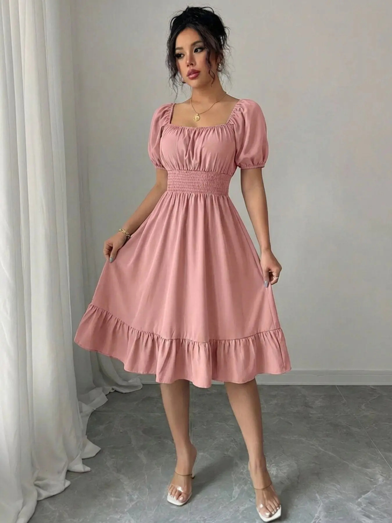 mid length beach dresses Boho Midi Dresses for Women