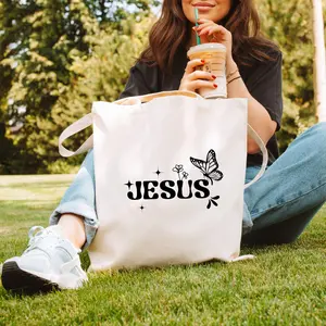 Canvas - There Was Jesus Tote brown casual