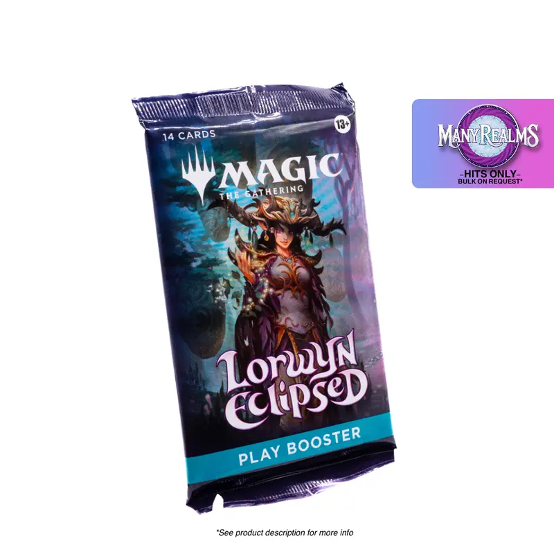 Lorywn Eclipsed Play Booster Pack - Hits Only, Live Rip & Ship, Factory-Sealed Trading Card Pack, Secure Shipping, Eligible Cards, No Specific Cards, Rarities, or Values Guaranteed
