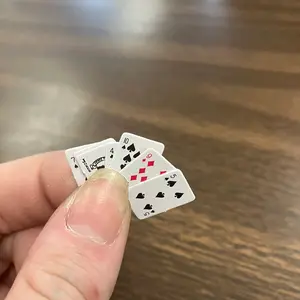 Handmade mini playing cards. Can make any color or design.