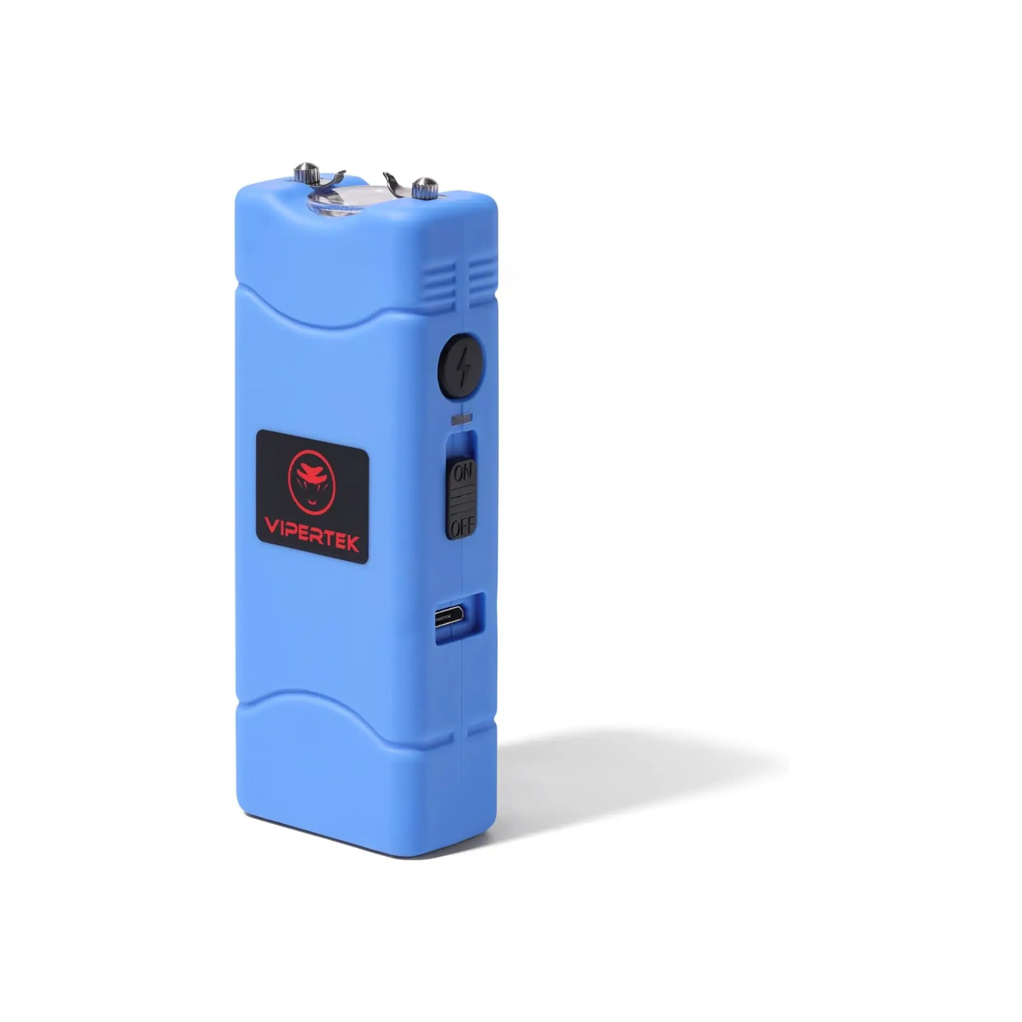 VIPERTEK VTS-881 Rechargeable LED Torch, Compact Design, Blue, Portable Camping & Hiking Lighting for Sports & Outdoor Use