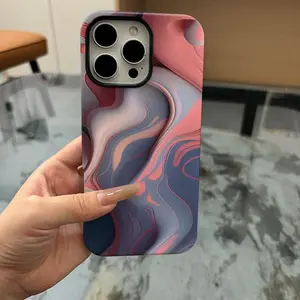 Marble Pattern Phone Case, Fashionable Phone Protective Cover, Phone Accessories Compatible with iPhone 11 12 13 14 15 Pro Max, Casing