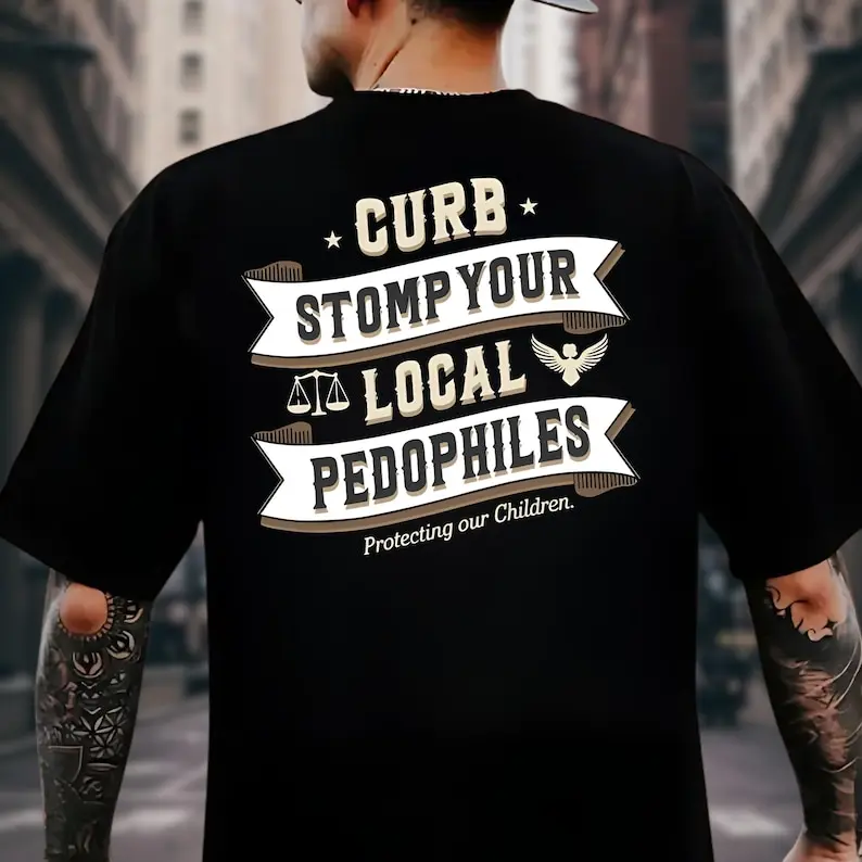 CURB STOMP Men's Short-Sleeve Casual Round Neck Streetwear Graphic Top, Ideal Gift For Him, Trending Quotes Tee