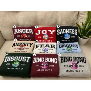 Inside Out 2 Characters Sweatshirt, Inside Out 2 Sweatshirt, Inside Out Group Matching, Inside Out Birthday Shirt, Joy Anger Anxiety Fear Shirt